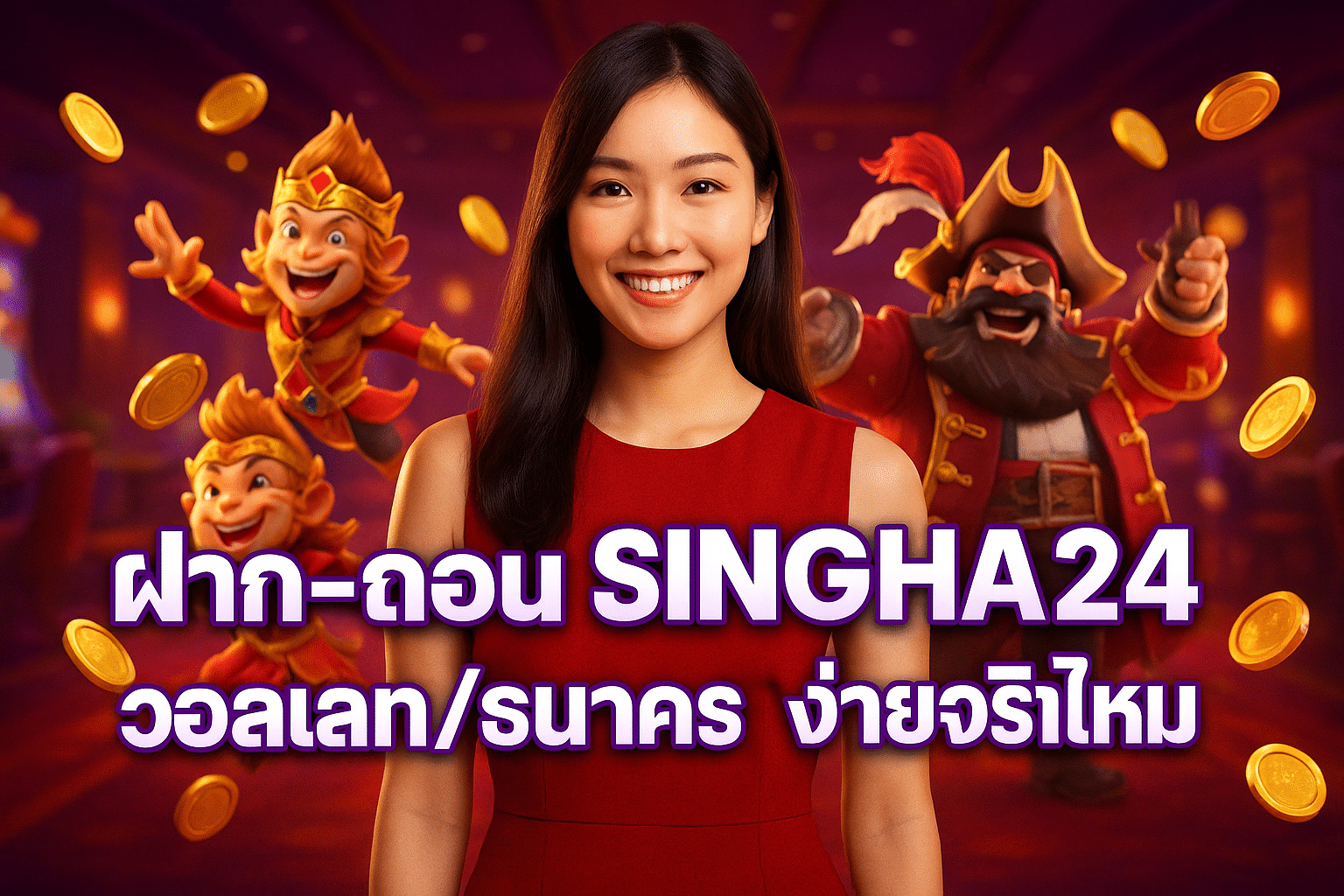 ฝาก-ถอน SINGHA24 วอลเลท/ธนาคาร ง่ายจริงไหม